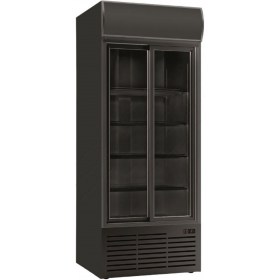 Επαγγελματικό Διπλό Ψυγείο Βιτρίνα Αναψυκτικών με Μετόπη CL 90 TC SL Black KLIMAITALIA Ιταλίας