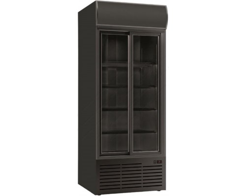 Επαγγελματικό Διπλό Ψυγείο Βιτρίνα Αναψυκτικών με Μετόπη CL 90 TC SL Black KLIMAITALIA Ιταλίας