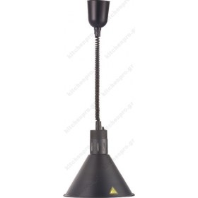 Θερμαντική Λάμπα Οροφής Μπουφέ Μαύρη HL-C