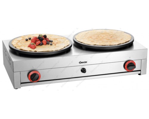 Επαγγελματική Κρεπιέρα Αερίου Διπλή 2CP400G BARTSCHER Γερμανίας