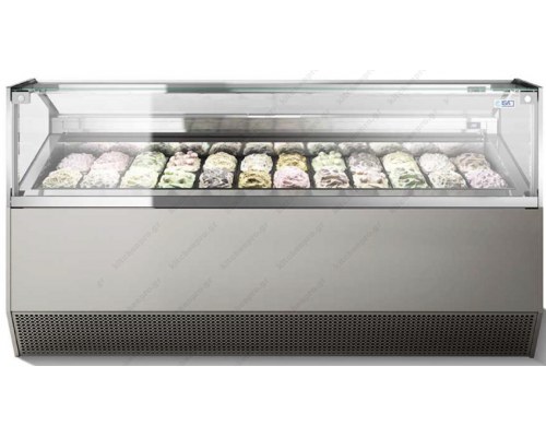 Βιτρίνα Παγωτού για 12 Λεκανάκια SUPERCAPRI 120 H117 ISA Ιταλίας