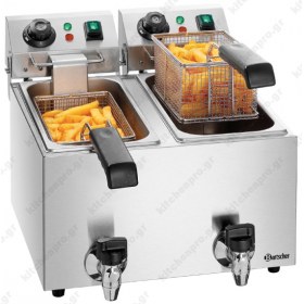 Επαγγελματική Διπλή Φριτέζα 4+4 Λίτρων Ηλεκτρική A162821E BARTSCHER Γερμανίας