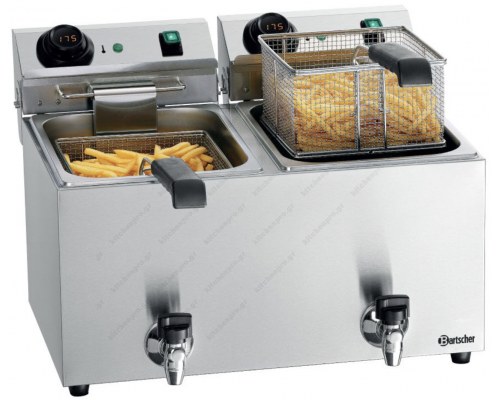 Επαγγελματική Διπλή Φριτέζα 9+9 Λίτρων Ηλεκτρική A162829 SNACK IV Plus MDI BARTSCHER Γερμανίας