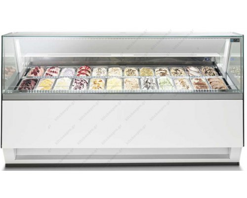 Βιτρίνα Παγωτού για 24 Λεκανάκια DIVA 220 H125 ISA Ιταλίας