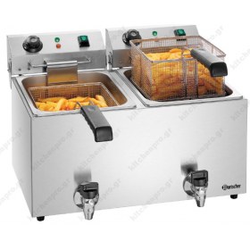 Επαγγελματική Διπλή Φριτέζα 9+9 Λίτρων Ηλεκτρική A162824E BARTSCHER Γερμανίας