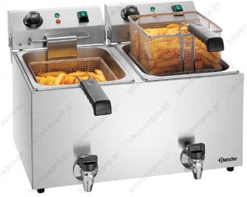 Επαγγελματική Διπλή Φριτέζα 9+9 Λίτρων Ηλεκτρική A162824E BARTSCHER Γερμανίας
