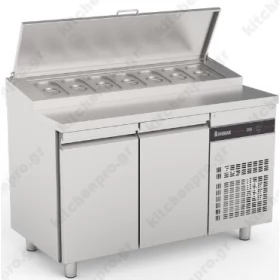 Saladette Refrigerated Counter-Cooler 134.2 x 70 cm 2 Doors ZPZP99 ΙΝΟΜΑΚ Greece