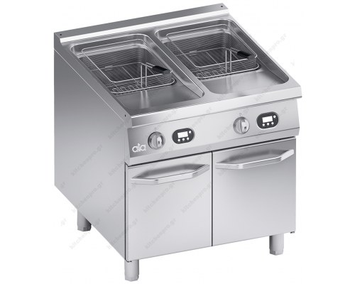 Επιδαπέδια Διπλή Ηλεκτρική Φριτέζα 20+20 Λίτρων 80 x 90 εκ. S900 K4EFEP1020 ATA srl Ιταλίας