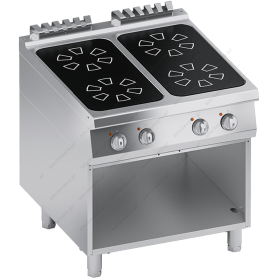 Επιδαπέδια Κεραμική Κουζίνα 4 Εστίες + Αποθηκευτικό Ερμάριο 80 x 90 εκ. S900 K4EVCP10VV ATA srl Ιταλίας