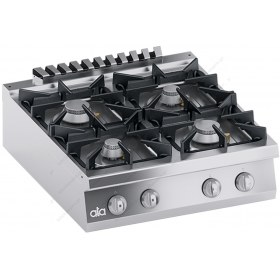 Επιτραπέζια Κουζίνα Αερίου 4 Εστιών 80 x 90 εκ. S900 K4GCUP10TT ATA srl Ιταλίας