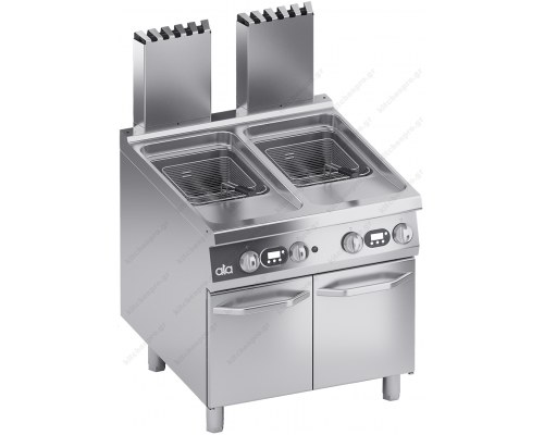 Επαγγελματική Φριτέζα Αερίου Διπλή 22+22 Λίτρων 80 x 90 εκ. S900 K4GFEP1022N ATA srl Ιταλίας