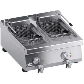 Επιτραπέζια Διπλή Φριτέζα 11+11 Λίτρων 80 x 70 εκ. S700 K7EFG07TT ATA srl Ιταλίας