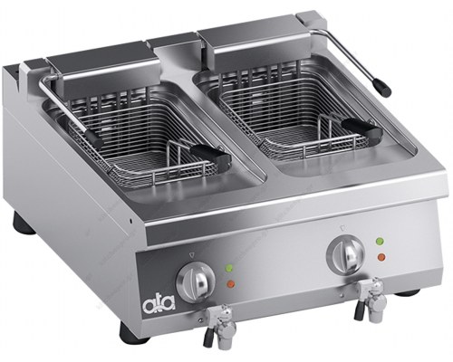 Επιτραπέζια Διπλή Φριτέζα 11+11 Λίτρων 80 x 70 εκ. S700 K7EFG07TT ATA srl Ιταλίας