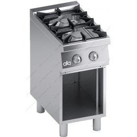 Επαγγελματική Κουζίνα Αερίου 2 Εστιών με Ερμάριο S700 40 x 70 εκ. K7GCUP05VV ATA srl Ιταλίας