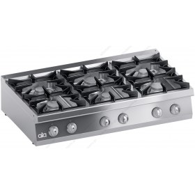 Επιτραπέζια Κουζίνα 6 Εστιών Αερίου 120 x 70 εκ. S700 K7GCUP15TT ATA srl Ιταλίας