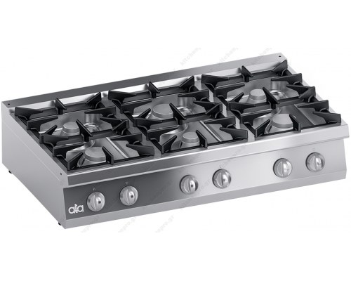 Επιτραπέζια Κουζίνα 6 Εστιών Αερίου 120 x 70 εκ. S700 K7GCUP15TT ATA srl Ιταλίας