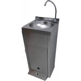 Νιπτήρας Πλύσης Χεριών με Μπουτόν Επιδαπέδιος Με Διανεμητή Σαπουνιού