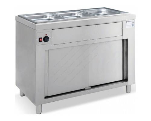 Bain Marie 3 GN 1/1 με Αποθήκη Ουδέτερη 106 x 70 εκ.