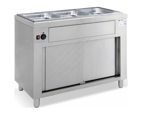 Bain Marie 4 GN 1/1 with Neutral Storage 138 x 70 cm