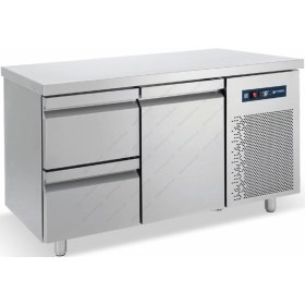 Επαγγελματικό Ψυγείο Πάγκος - Συντήρηση 139 x 70 εκ. 2 Συρτάρια GN 1/1 & Πόρτα PG1391S1P BAMBAS Ελλάδος