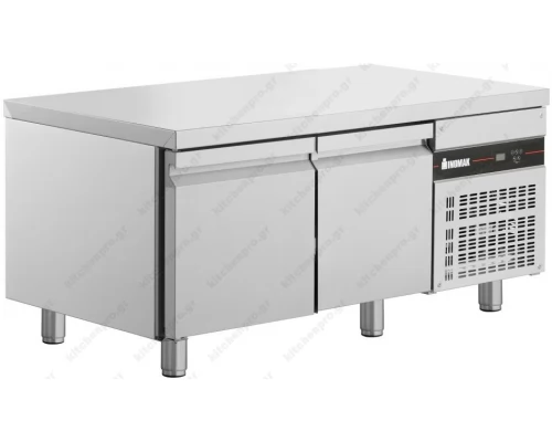 Επαγγελματικό Ψυγείο Πάγκος Χαμηλός 134.2 x 70 εκ. με 2 Πόρτες PWDP77 INOMAK Ελλάδος