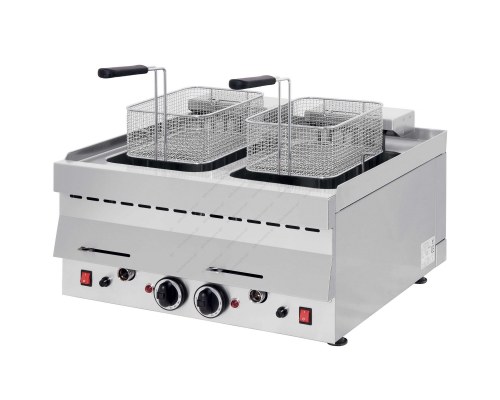 Επιτραπέζια Διπλή Φριτέζα Τριφασική 10 + 10 Λίτρων FL62 NORTH Ελλάδος