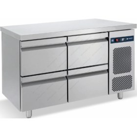 Επαγγελματικό Ψυγείο Πάγκος - Συντήρηση 124 x 70 εκ. 4 Συρτάρια GN 1/1 PGC124S BAMBAS Ελλάδος