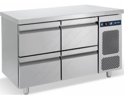 Επαγγελματικό Ψυγείο Πάγκος - Συντήρηση 124 x 70 εκ. 4 Συρτάρια GN 1/1 PGC124S BAMBAS Ελλάδος