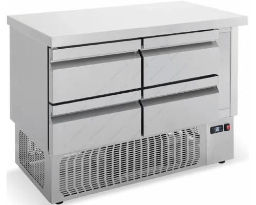 Refrigerated Counter - Cooler 110 x 70 cm 4 Drawers GN 1/1 PS110S BAMBAS Greece