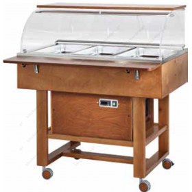 Ψυχόμενος Τροχήλατος Μπουφές CLR 2787N 3 x GN1/1 FORCAR Ιταλίας