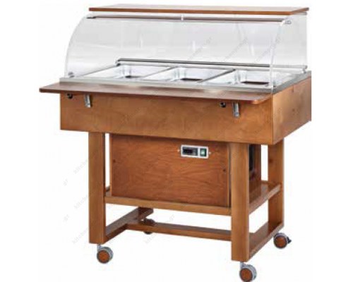 Ψυχόμενος Τροχήλατος Μπουφές CLR 2787N 3 x GN1/1 FORCAR Ιταλίας