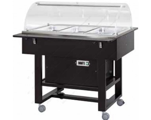 Ψυχόμενος Τροχήλατος Μπουφές CLR 2788N CA 3 x GN1/1 FORCAR Ιταλίας