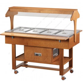 Ψυχόμενος Τροχήλατος Μπουφές ELR 2825 4 x GN1/1 FORCAR Ιταλίας