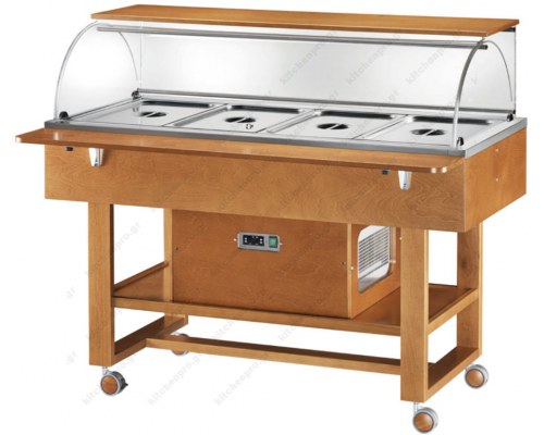 Ψυχόμενος Τροχήλατος Μπουφές ELR 2826 4 x GN1/1 FORCAR Ιταλίας