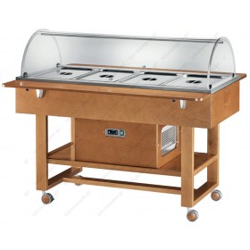 Ψυχόμενος Τροχήλατος Μπουφές ELR 2827 N 4 x GN1/1 FORCAR Ιταλίας