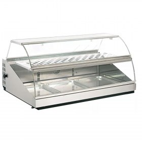 Επιτραπέζια Θερμαινόμενη Βιτρίνα 100x72 εκ. VVC1000 ROLLER GRILL Γαλλίας