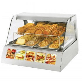 Επιτραπέζια Θερμαινόμενη Βιτρίνα 80x73 εκ. VVC800 ROLLER GRILL Γαλλίας