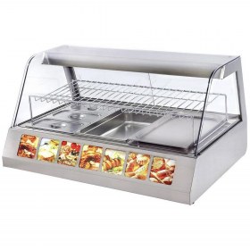 Επιτραπέζια Θερμαινόμενη Βιτρίνα 112x73 εκ. VVC1200 ROLLER GRILL Γαλλίας