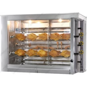 Electric Rotisserie with 5 Spits 35 Chickens KE5 SERGAS Greece