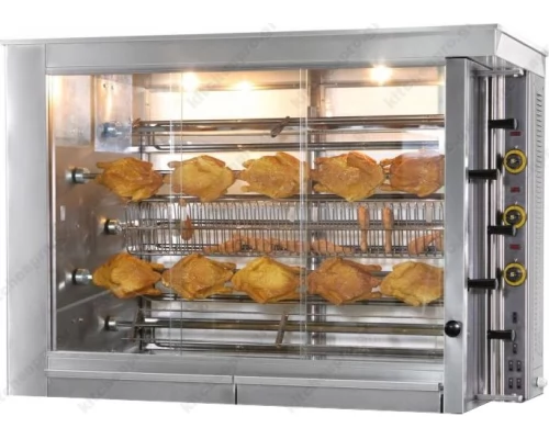 Electric Rotisserie with 5 Spits 35 Chickens KE5 SERGAS Greece