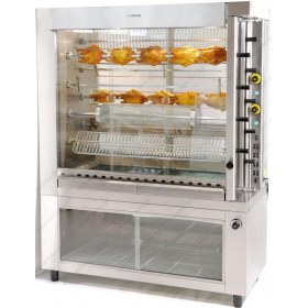 Κοτοπουλιέρα Αερίου με 9 Σούβλες 63 Κοτόπουλα & Θερμοθάλαμο KG9 SERGAS