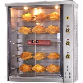 Electric Rotisserie with 5 Spits 25 Chickens SE5 SERGAS Greece