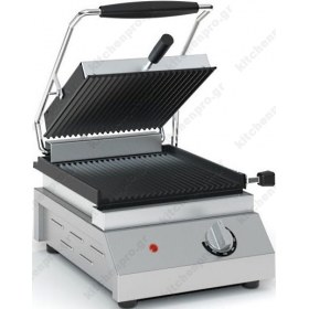 Επαγγελματική Τοστιέρα Μονή 30 x 39 εκ. Ραβδωτή ή Λεία ECO Τ302 TZETHAN Ελλάδος