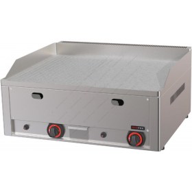 Λείο & Ραβδωτό Πλατώ Χρωμίου Αερίου Διπλό 66 x 60 εκ. RED FOX FTHR-C-60G RM GASTRO Τσεχίας