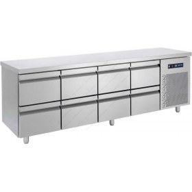 Επαγγελματικό Ψυγείο Πάγκος - Συντήρηση 239 x 70 εκ. 8 Συρτάρια GN 1/1 PG239S BAMBAS Ελλάδος