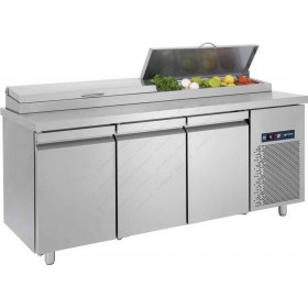 Ψυγείο Πίτσας και Σαλατών - Συντήρηση 185 x 70 εκ. 3 Πόρτες GN 1/4 PIMG185 BAMBAS Ελλάδος