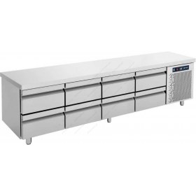 Επαγγελματικό Ψυγείο Πάγκος - Συντήρηση (Βάση Μηχανημάτων) 239 x 70 εκ. 8 Συρτάρια GN 1/1 PS239 BAMBAS Ελλάδος
