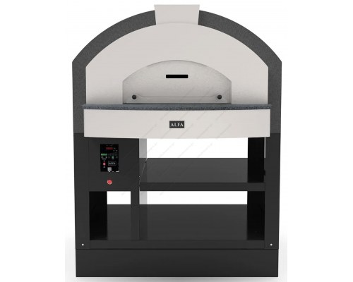 Χειροποίητος Θολωτός Φούρνος Πίτσας Αερίου & Ξύλου 4 Πίτσες 35 εκ QUICK, ALFA Ιταλίας