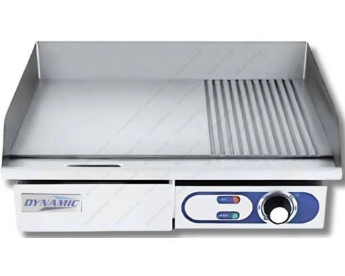 Ηλεκτρικό Πλατώ Χρωμίου Λείο-Ραβδωτό 55 x 43 εκ. EG-818D2