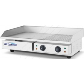 Ηλεκτρικό Πλατώ Χρωμίου Λείο-Ραβδωτό 73 x 47 εκ. EG-820D2